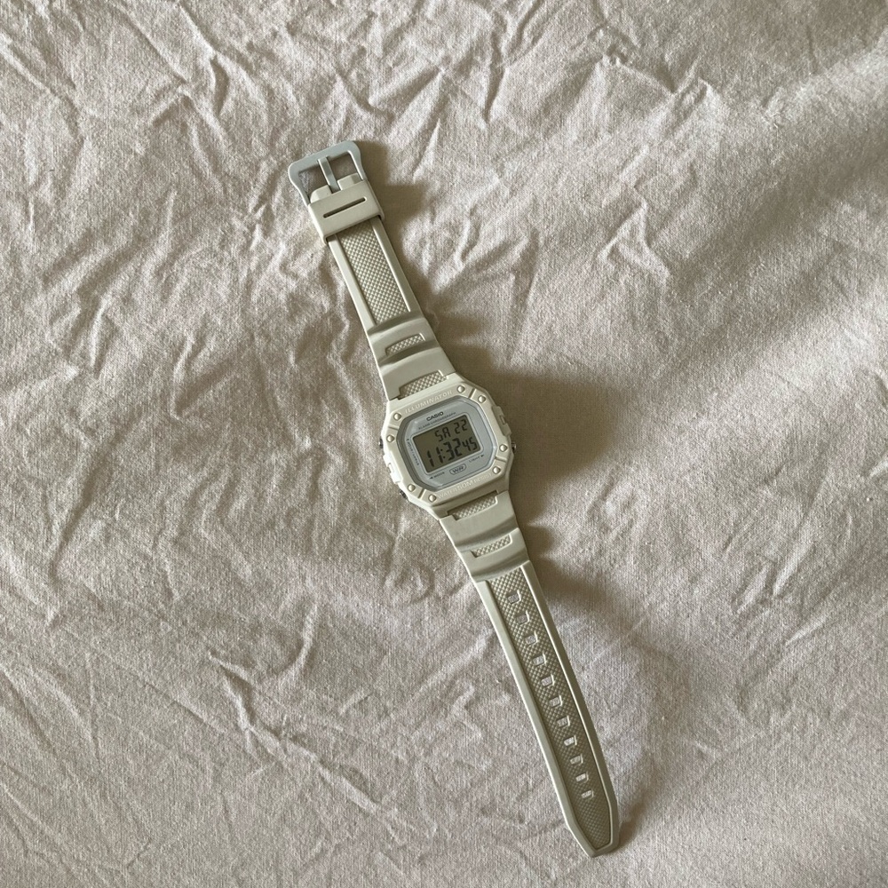 Cream Casio Illuminator Watch